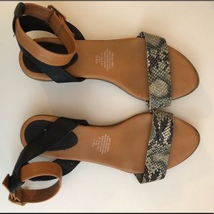 H&M Snake Print Sandals